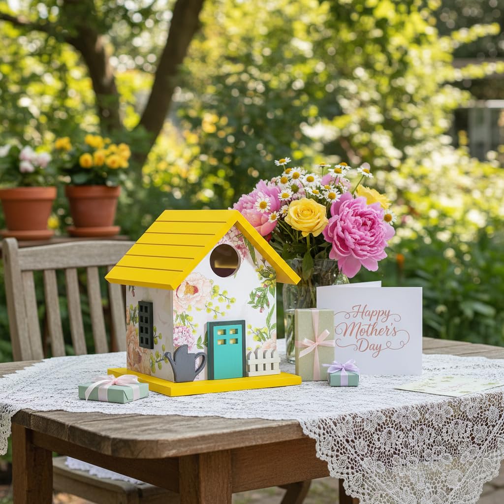 CEDAR ALPHA composite nesting box with easy clean open door.