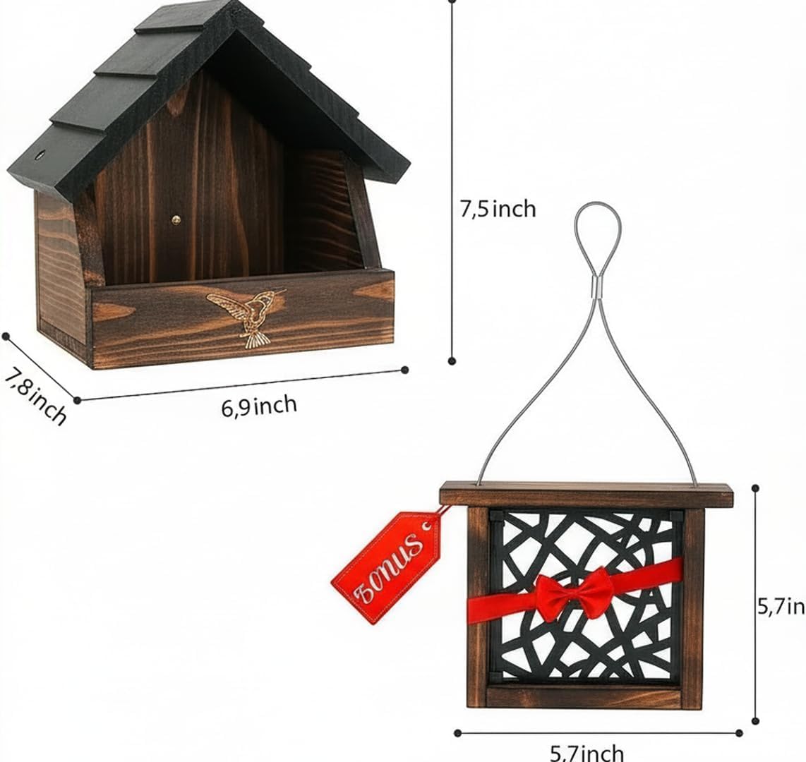 CEDAR ALPHA Robins Bird House designed for weatherproof nesting and observation.