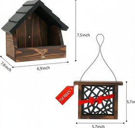 CEDAR ALPHA Robins Bird House designed for weatherproof nesting and observation.