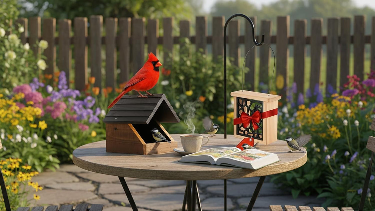 CEDAR ALPHA Phoebe Nest Box offering protected nesting and easy access.