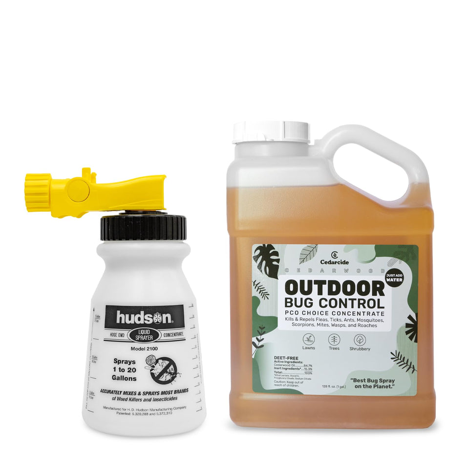 Cedarcide Outdoor Bug Spray bottle front view for easy application.