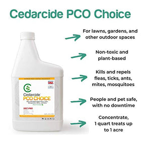 Cedarcide insect repelling granules deter mosquitoes and fleas around lawns