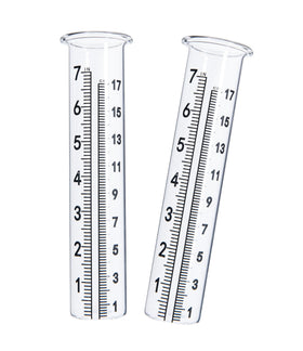 Cedmon rain gauge replacement tube with lip for yard use
