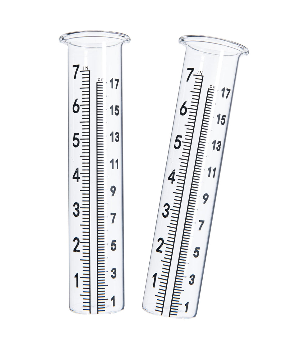 Cedmon rain gauge replacement tube with lip for yard use
