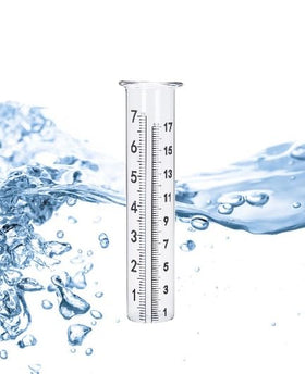 Cedmon yard garden rain gauge setup using the replacement tube