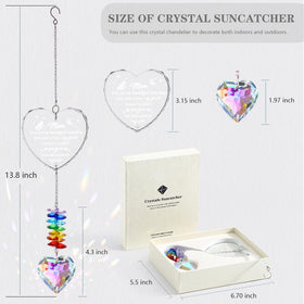 Ceegook suncatcher hangs in a window, brightening home with color.