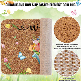 Ceenna doormat with watering pot motif for spring porch decor