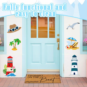 Ceenna lake house decor mat brings seaside vibe to a practical doorway.