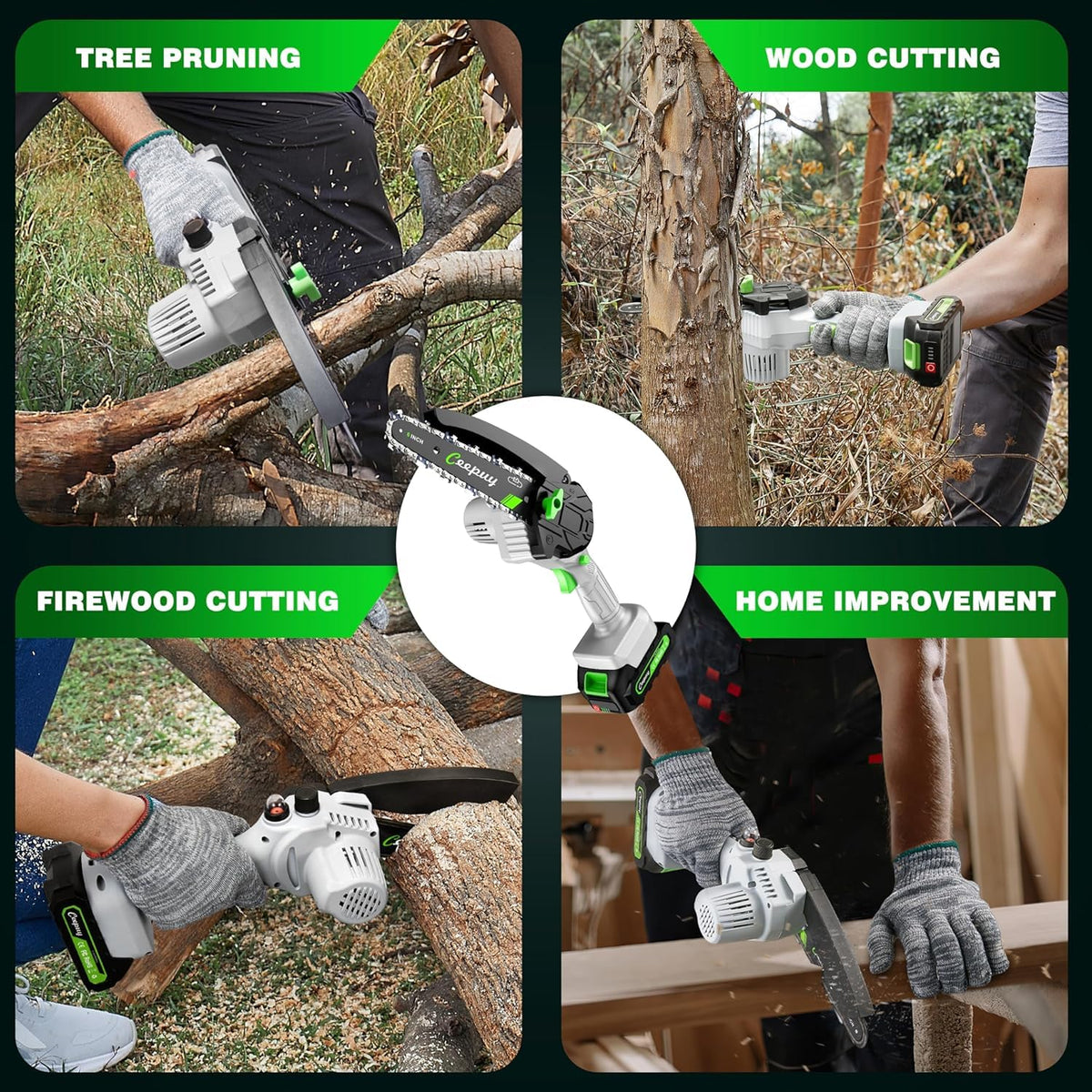 CEEPUY mini chainsaw easy-setup accessories for fast task readiness.