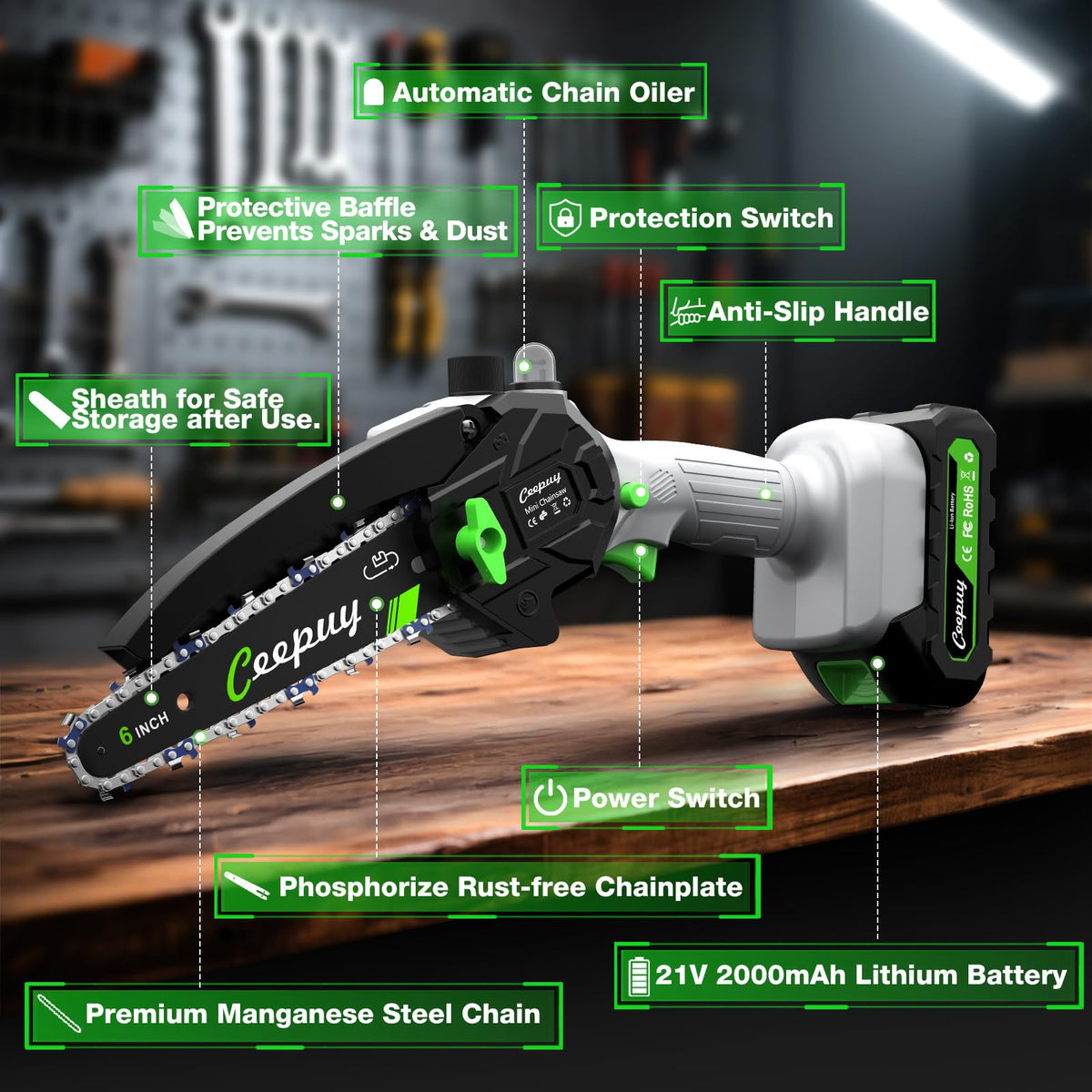 CEEPUY Quick charger enables fast top-ups for continuous work