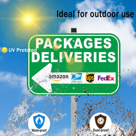 Cefrashi delivery sign landscape layout supports easy reading at a glance.