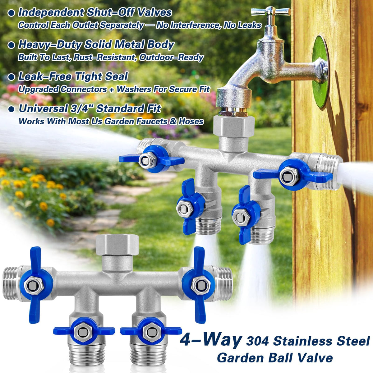 Easy setup to expand yard watering options.
