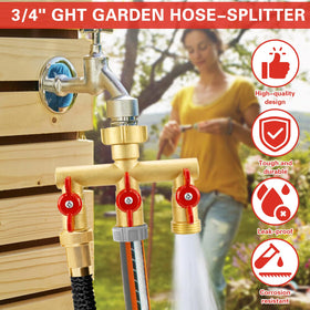 Cekwiet easy outdoor faucet installation requires no tools.