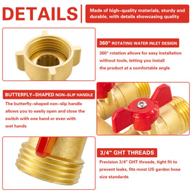 Cekwiet standard 3/4 inch GHT thread fits most faucets.
