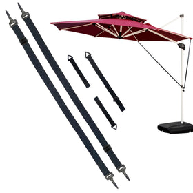 Celeyearnirs umbrella wind stabilizer strap 17cm secures the canopy against gusts