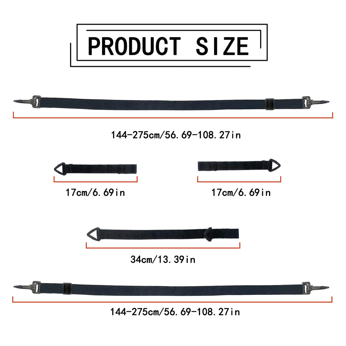 Celeyearnirs 34cm strap offers adjustable hold for larger cantilever parasols