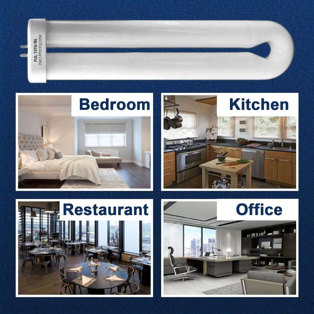 Celiwace U-shaped 4-pin base bulb, 7.7-inch, straightforward GX10Q compatibility.