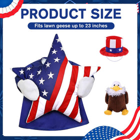 Celltestria goose hat in red, white, and blue highlights Independence Day style.