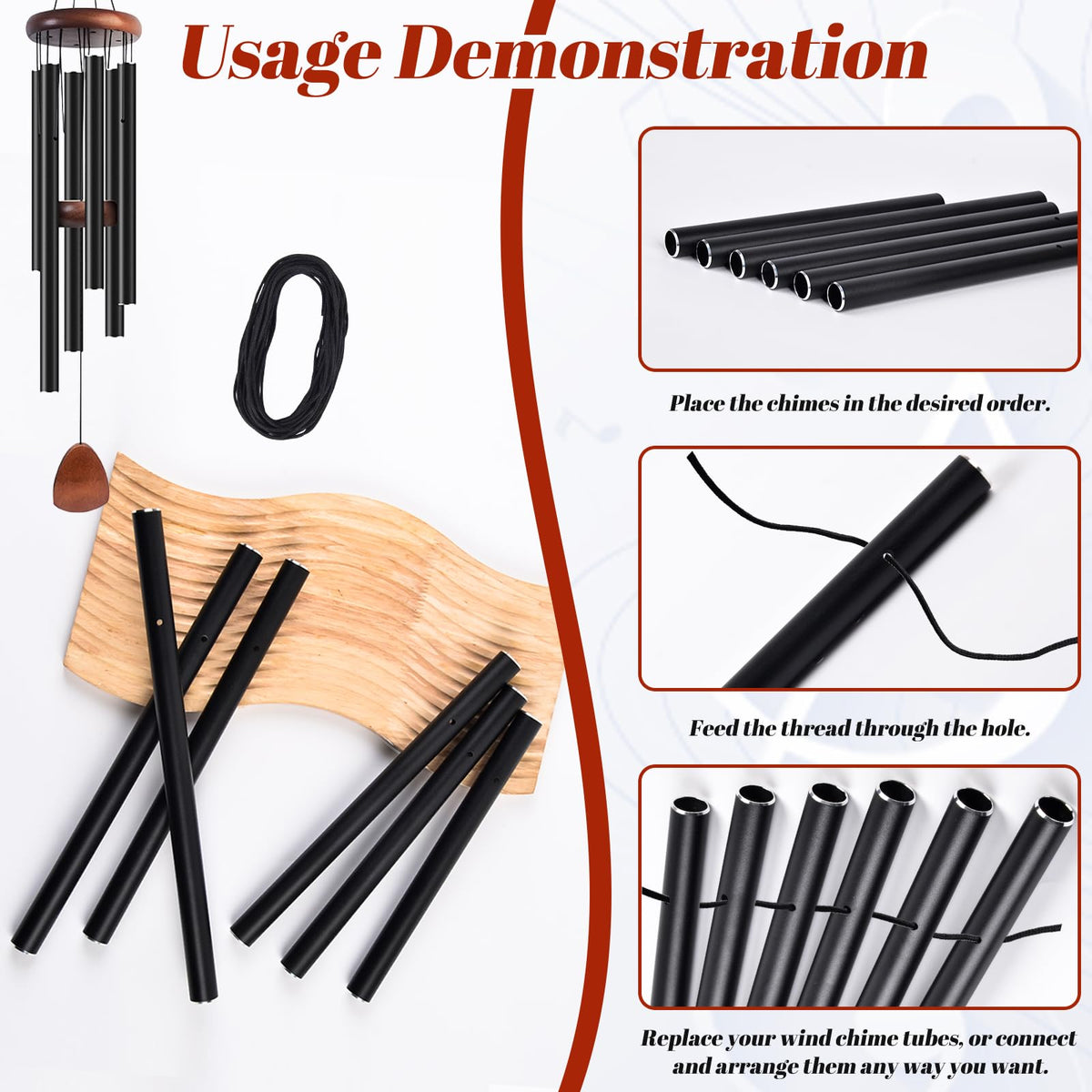 CELSOL DIY wind chime kit enables quick, satisfying projects for home or garden.