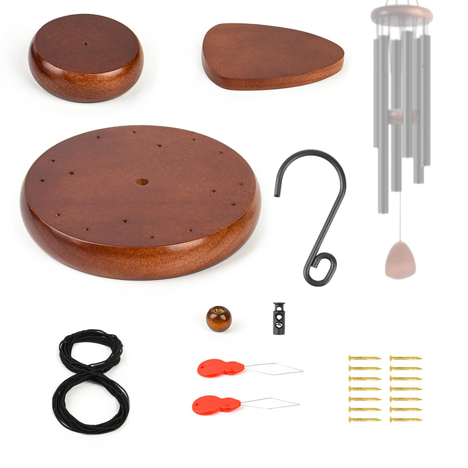 CELSOL wind chime kit round top close-up showing durable construction