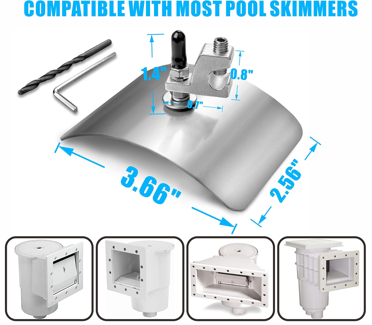 Cendasun bonding lug and rubber washer provide secure, leak-resistant mounting.