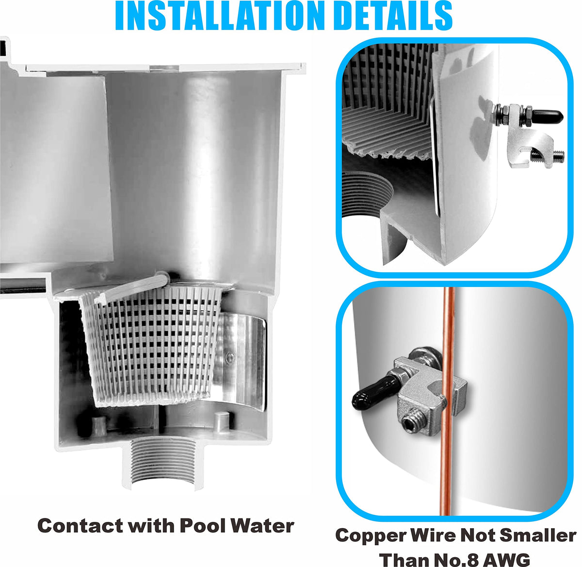 Cendasun drill tool included for quick rear-skimmer hole prep.