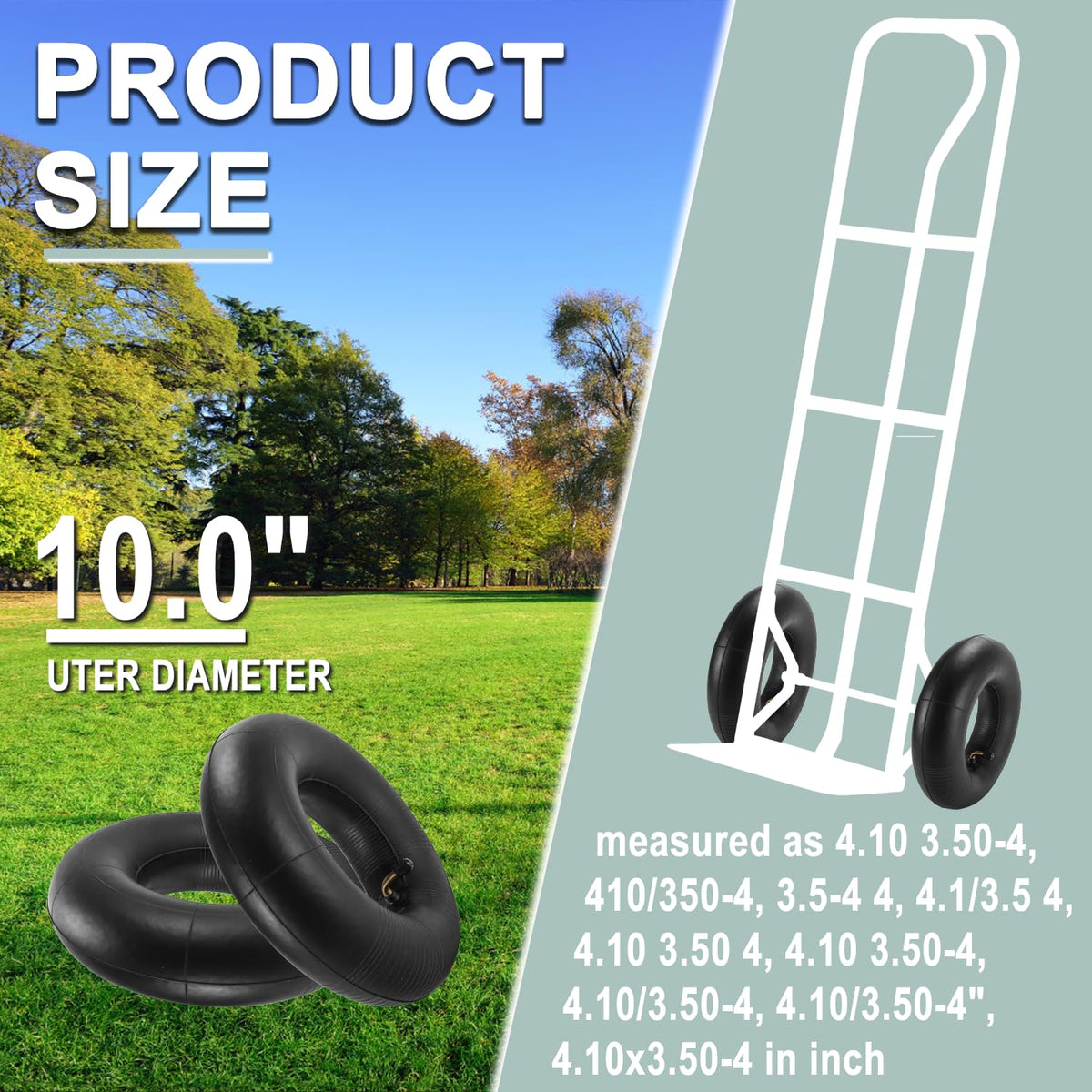 Cenipar 410/350-4 inner tube ready for install.