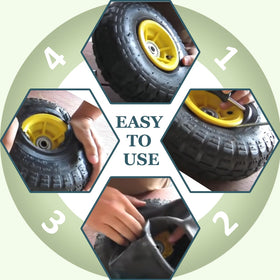 Bent valve stem design aids easy inflation and seating.