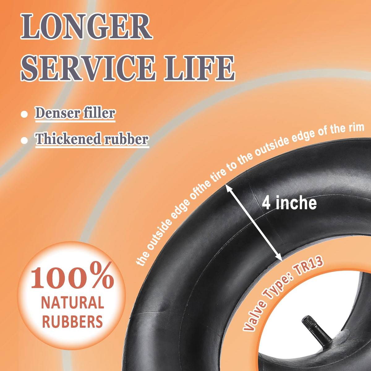 Cenipar heavy-duty inner tube absorbs impacts on rough ground