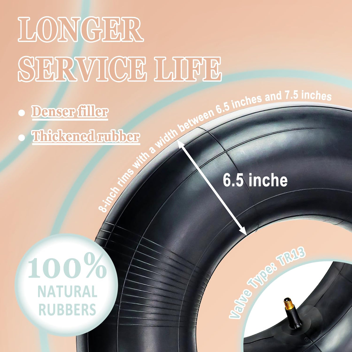 Cenipar inner tube 16x7-50-8 pack shown for versatile tire replacement.