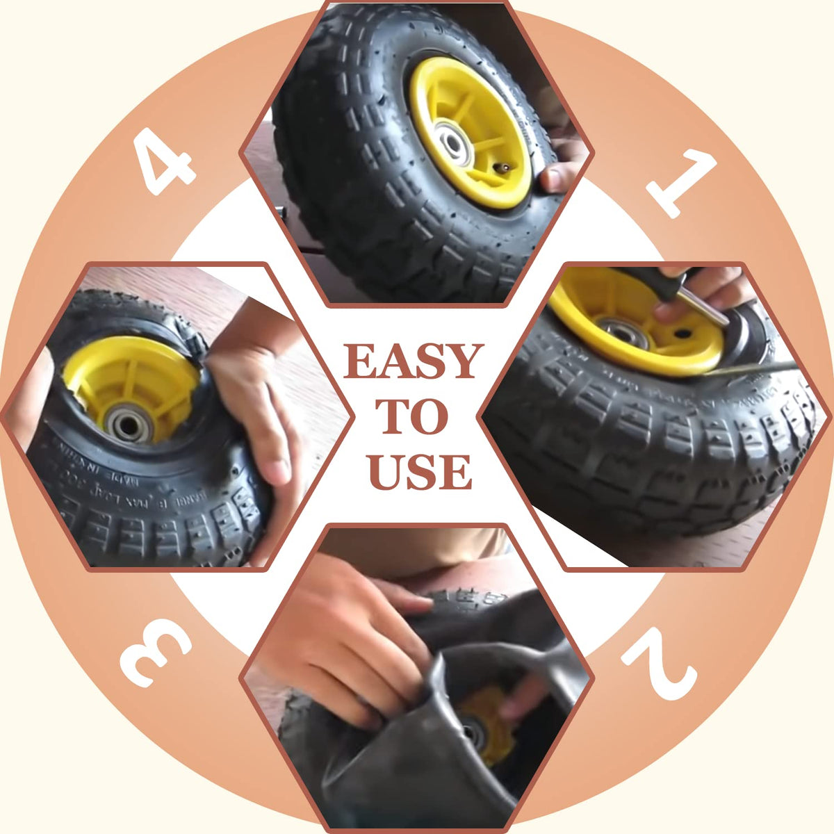 Cenipar 4.80/4.00-8 tubes fit lawn mowers and garden carts