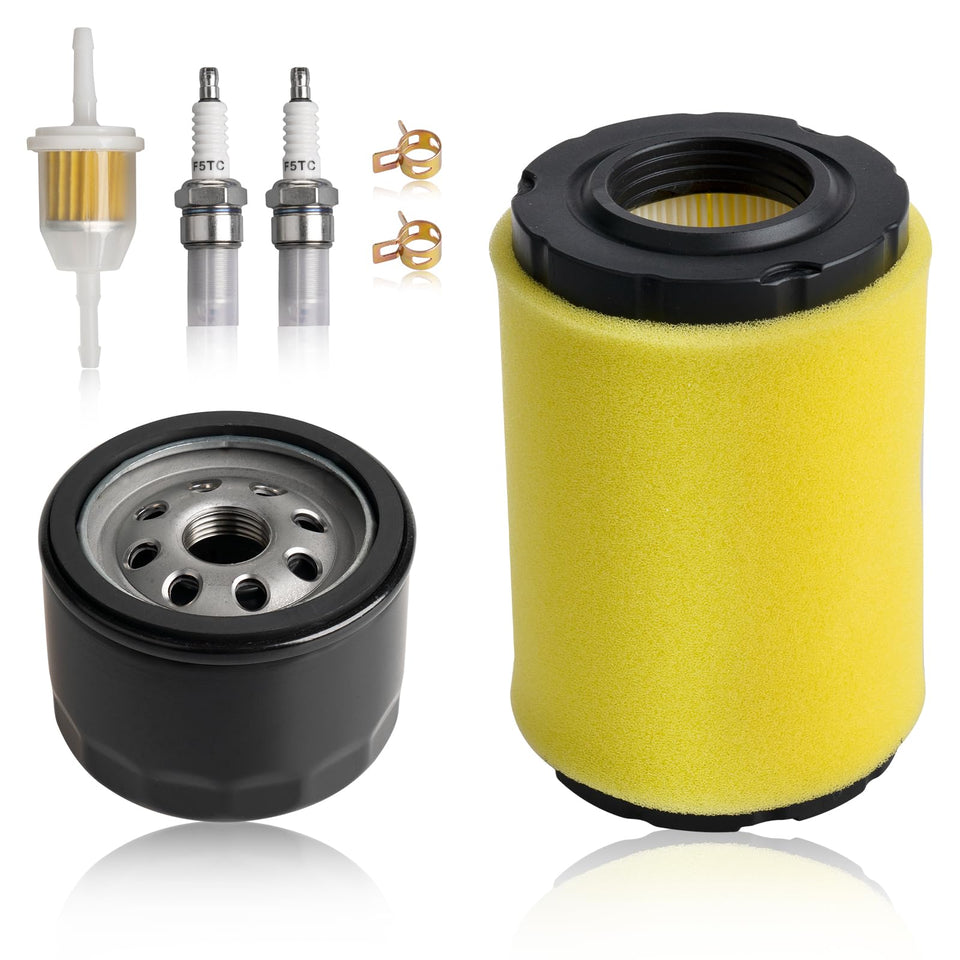 Centuryestar air filter for John Deere kit boosts airflow and engine protection during mowing