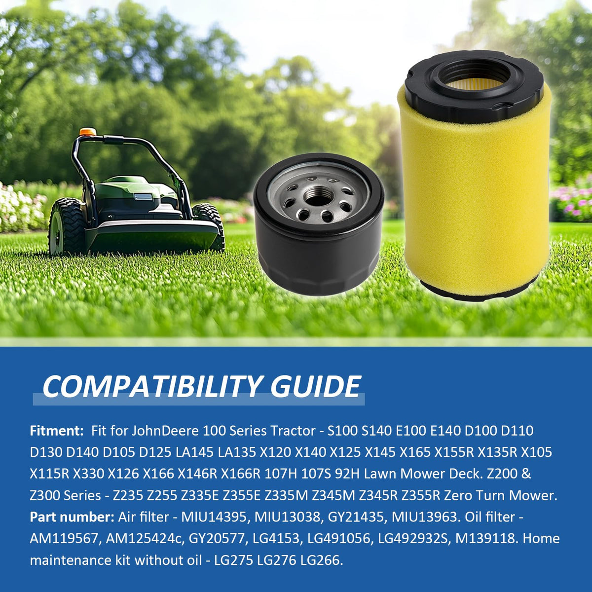 Centuryestar pre-filter for John Deere kit captures dust to extend air filter life