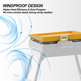 CeOaOtK magnetic wind guards attach quickly, keeping panels secure during outdoor grilling.