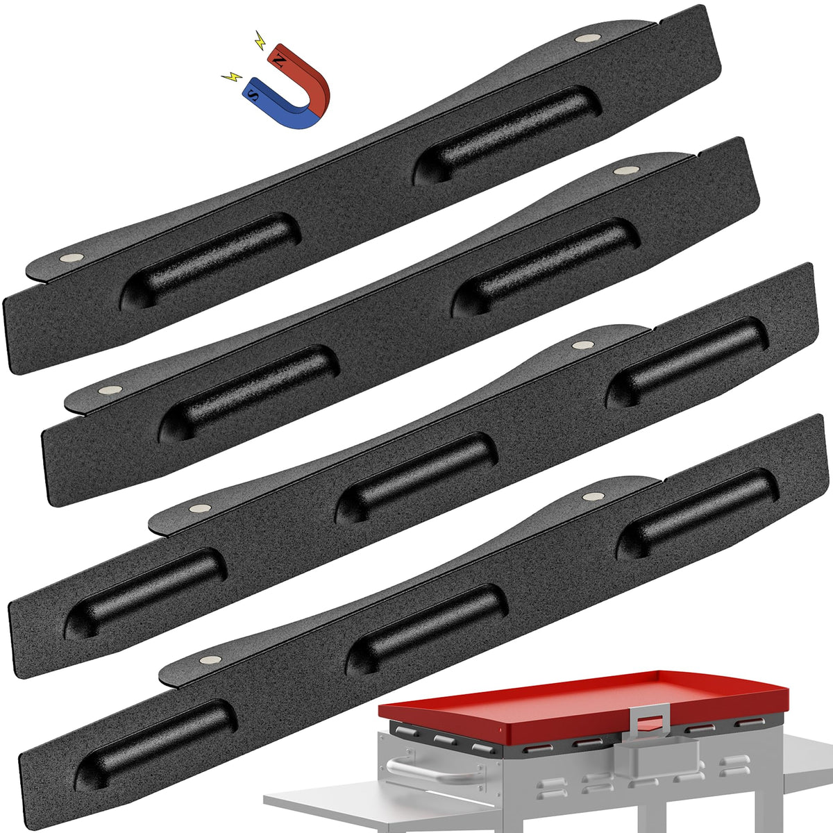 CeOaOtK 36 inch wind guards front view stabilize heat in windy outdoor cooking
