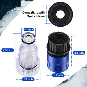 Ceoighe durable plastic adapter withstands high water pressure for long-lasting cleaning sessions