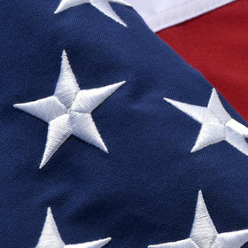Cerbru American flag outdoors 4x6 with embroidered stars for durable curbside visibility.