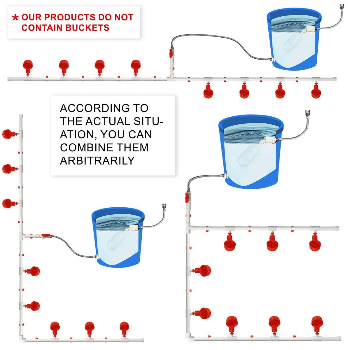 CERISURIO bucket-not-included reminder for proper assembly