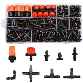 CESTAME 300Pcs Drip Emitters for precise plant watering in home gardens.