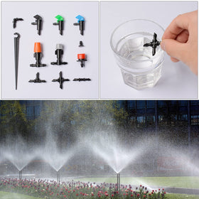CESTAME oblique barbed 4-way connector enables flexible irrigation routes.