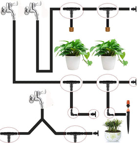 CESTAME straight barb fitting for linear drip lines and pots