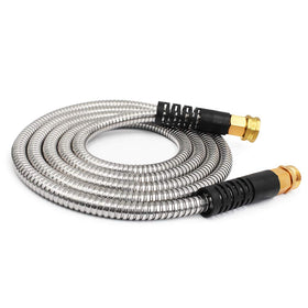 Cesun 10 ft metal garden hose exterior steel showing durable exterior for outdoor use