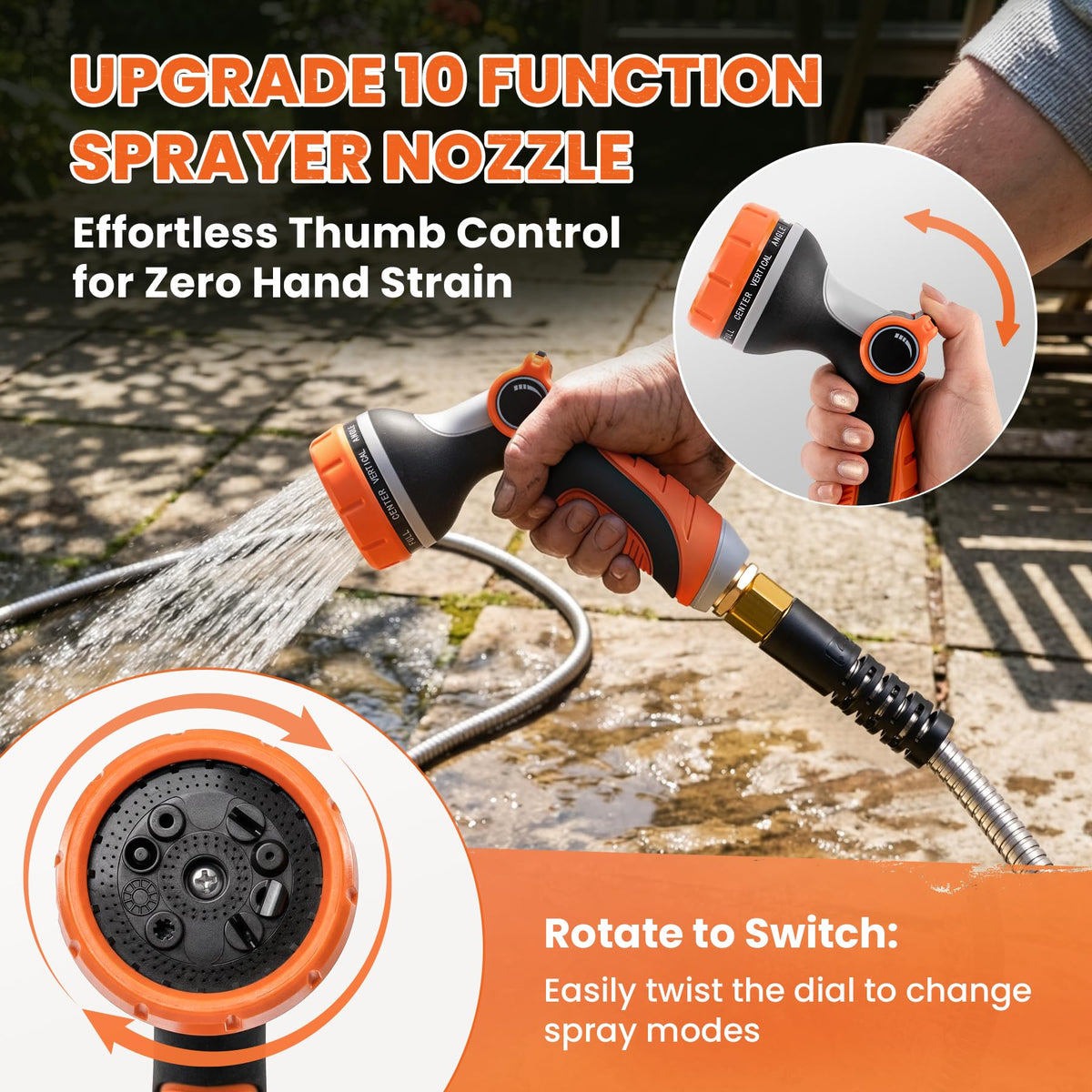 Cesun anti-kink hose designed for easy handling around corners