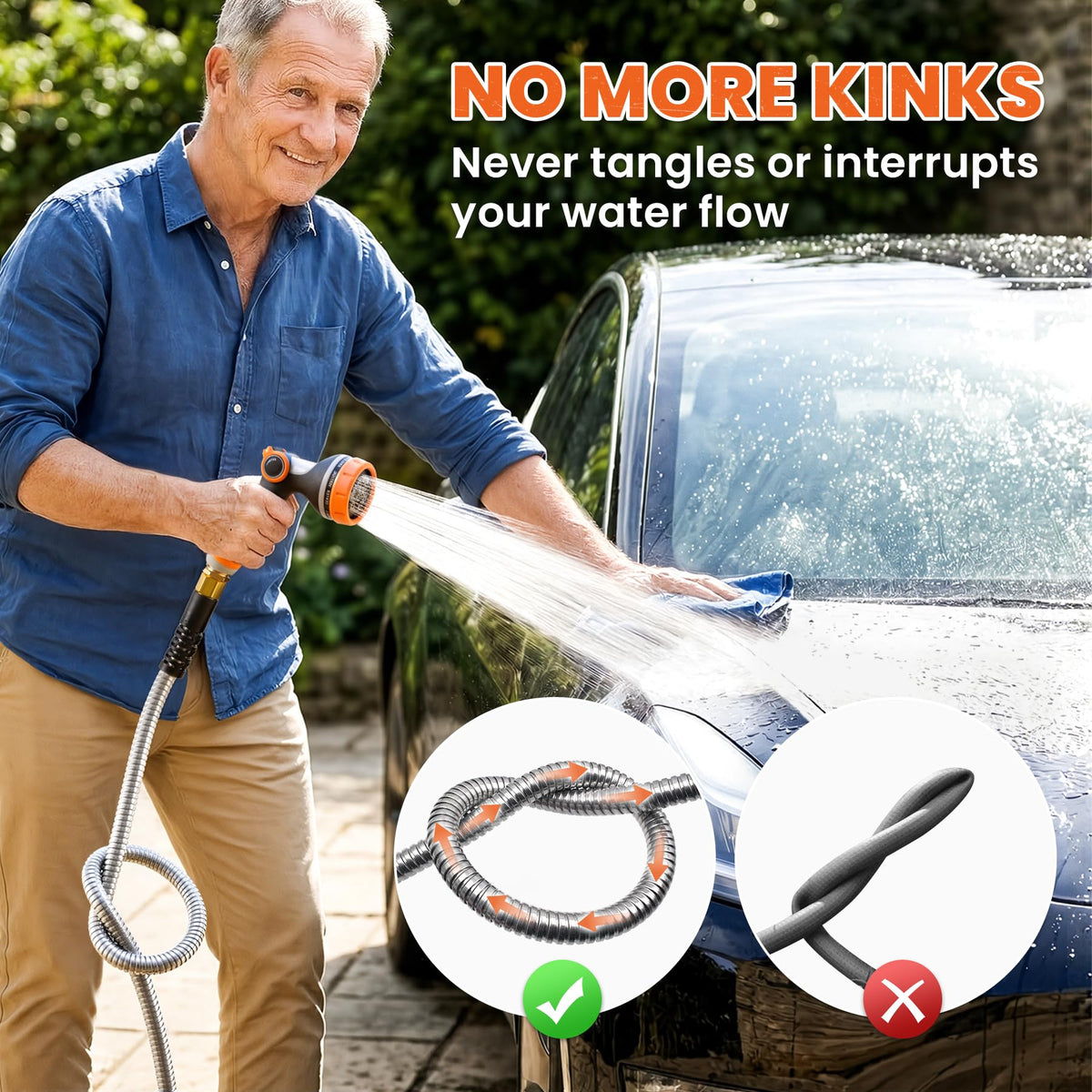 Cesun weather-resistant hose with UV finish protecting inner tube