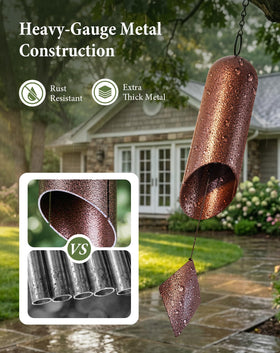 Cesun serenity wind chime in yard evokes peaceful moments on breezy mornings