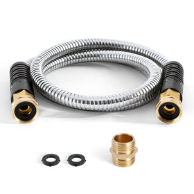 Cesun short garden hose with dual female ends for versatile connections
