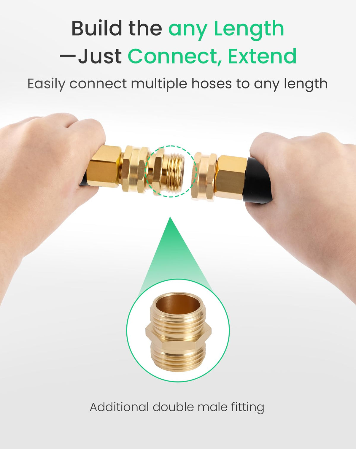 Cesun outdoor hose with UV-resistant coating for year-round use