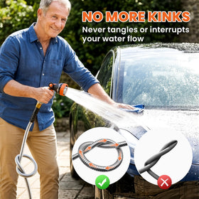 Cesun weather-resistant UV-reflective hose withstands cold and heat for year-round use.