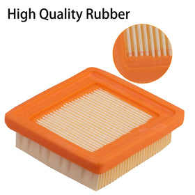 Ceukius air filter dimensions 3-in length, 2-3/4-in width, 7/8-in height.