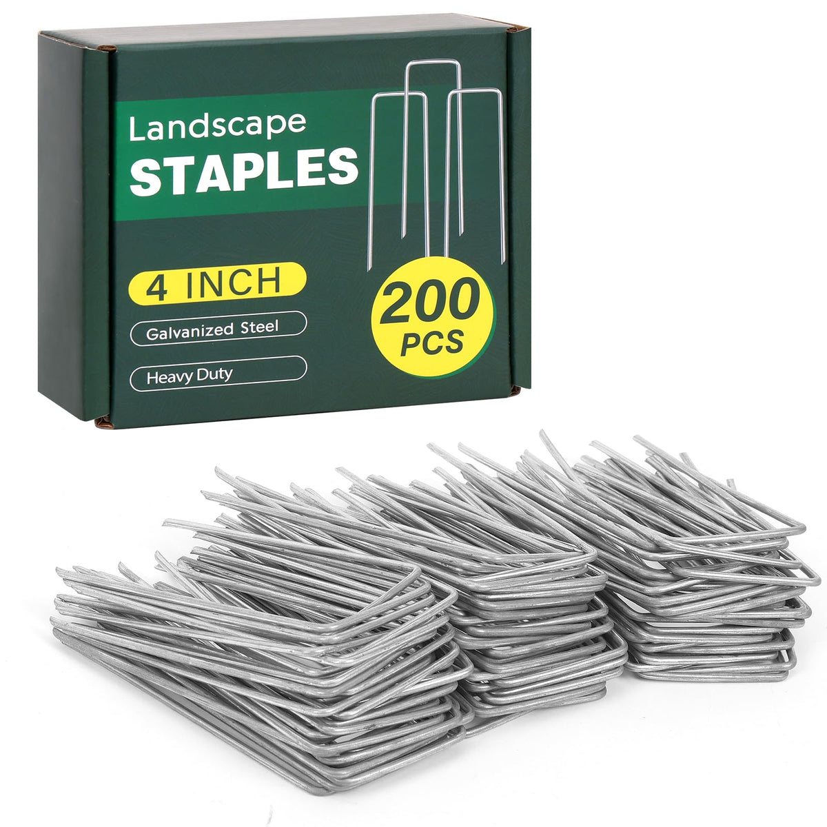 CEWOR landscape staples 4in pack securely anchor fabric and sod